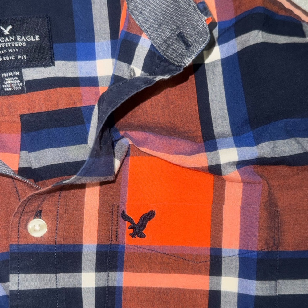 American Eagle Outfitters I Men's Plaid Button-Down Shirt I Size M I Classic Fit